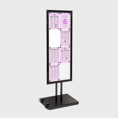 Outdoor Menu Frame Stand Black