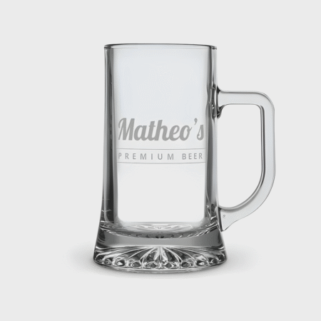 Personalised Engraved Glass Tankard