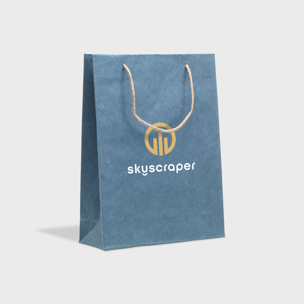 Leaf It Recycled Paper and Denim Gift Bag
