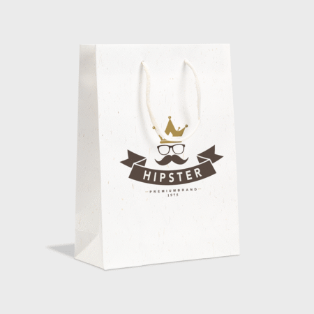 Leaf It Recycled Paper and Straw Gift Bag