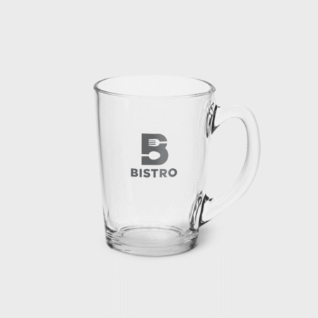 Tea glass with handle large