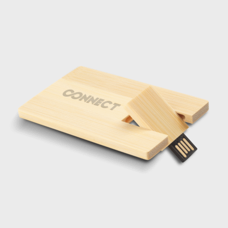 Credit Card Bamboo USB 8/16/32/64 GB