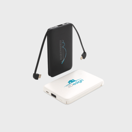 Pocket Powerbank with Integrated Cables 5.000 mAh