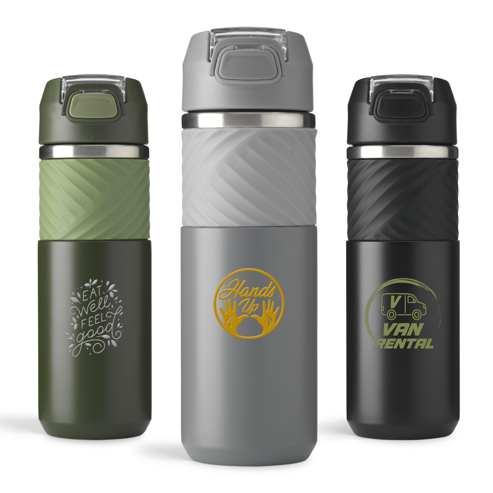 Recycled Steel Bottle with Drinking Spout