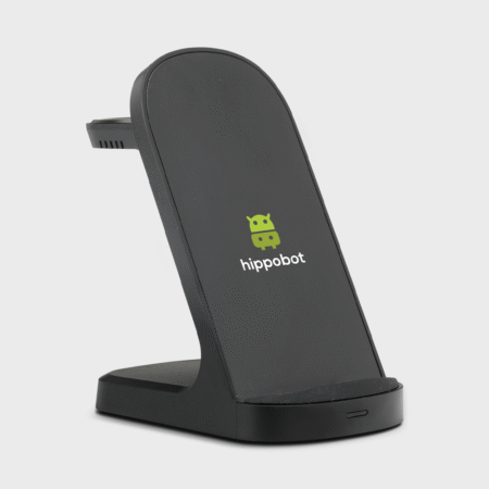 Triple-Up RCS Recycled ABS 15W Wireless Charger Stand