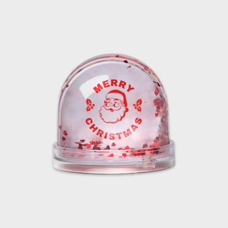 Personalised Hearts Snow Globe